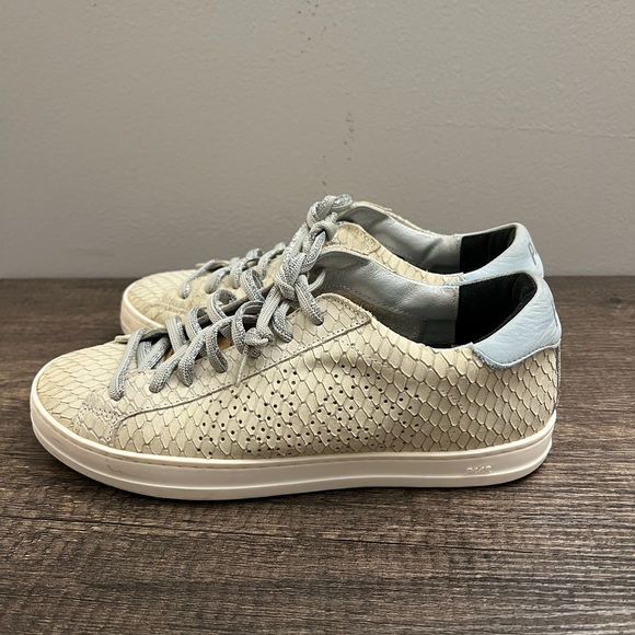 P448 John Margot women’s size 37 python embossed nubuck - Picture 2 of 12